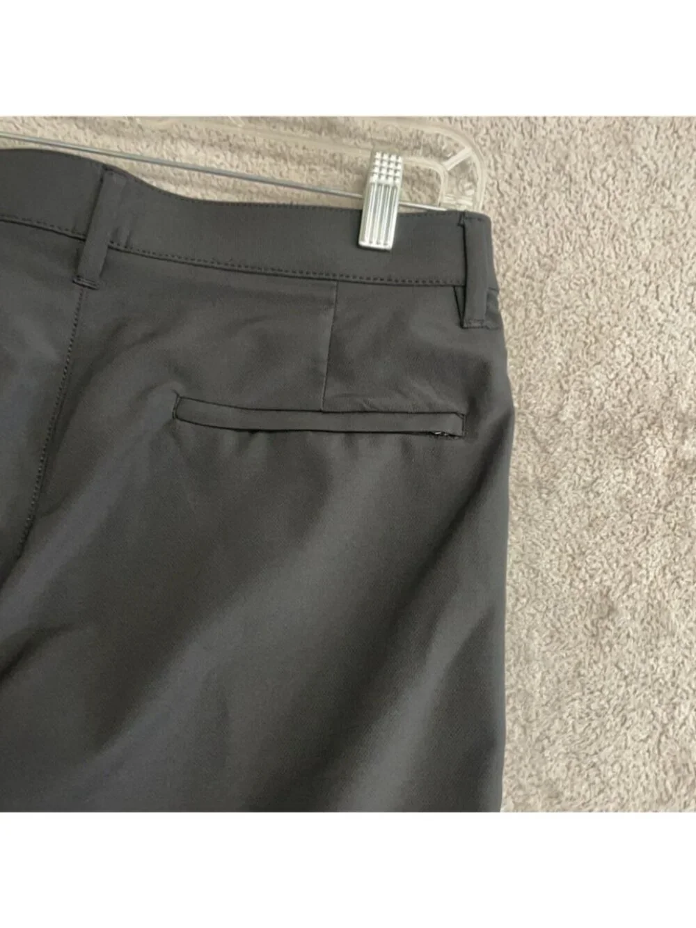 Banana Republic Men's 30x30 Black Flat Front Tech Pants 100% Polyester M1001